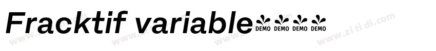 Fracktif variable字体转换
